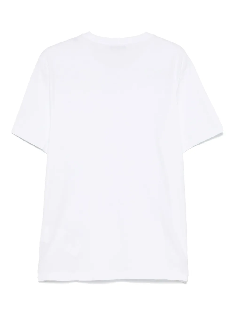 Fay T-shirt met geborduurd logo - Wit