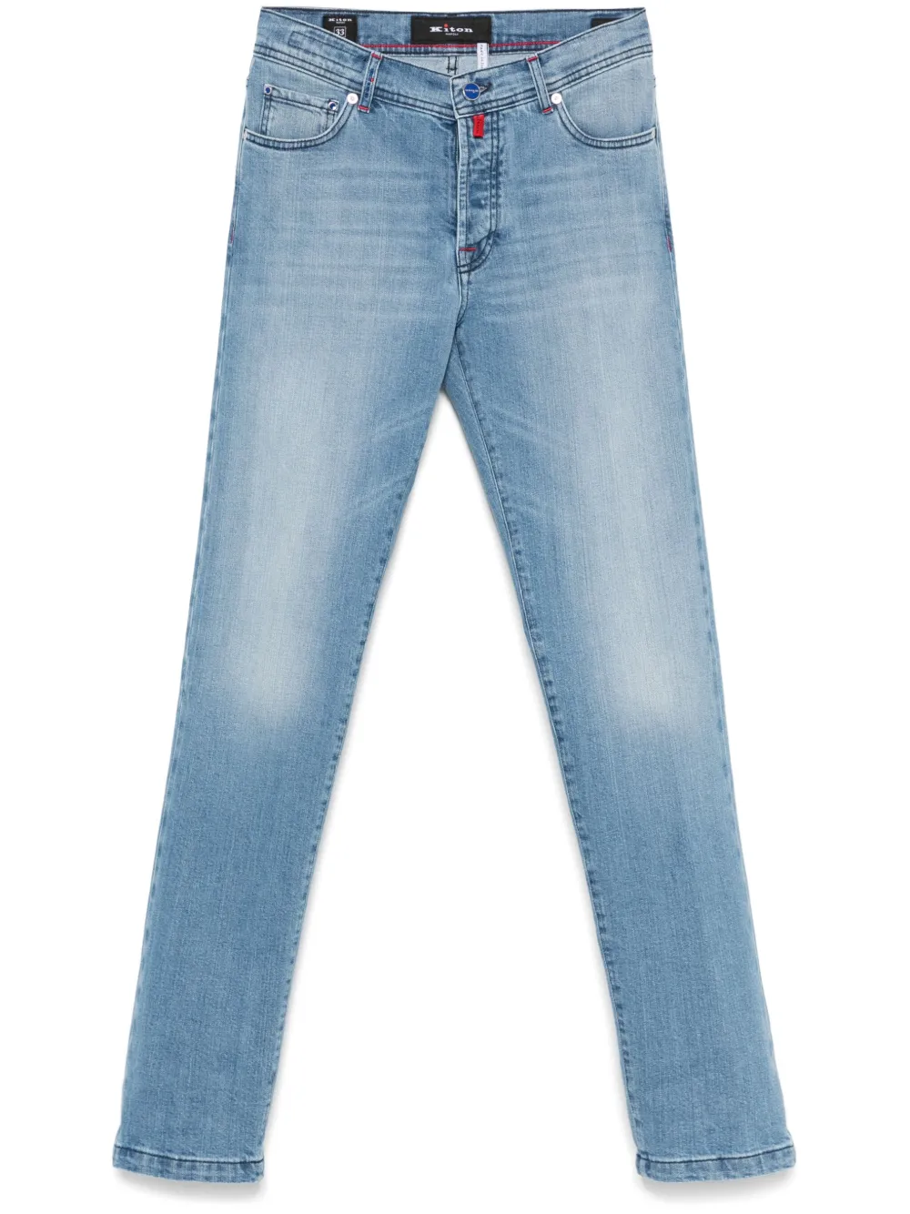Kiton logo-patch jeans | Blue | Image 1