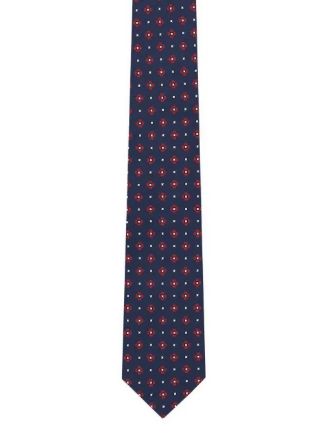 Zegna patterned-jacquard silk tie