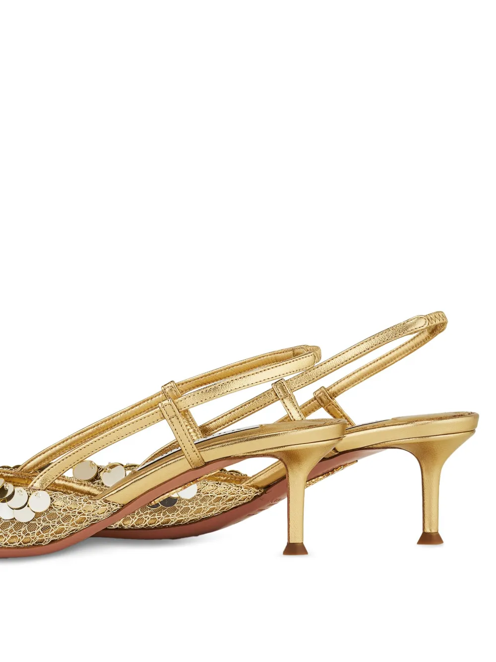 Aquazzura 50mm Can pumps Gold