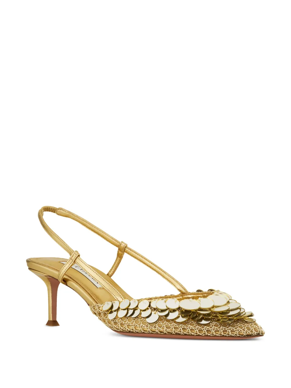 Aquazzura 50mm Can pumps Gold