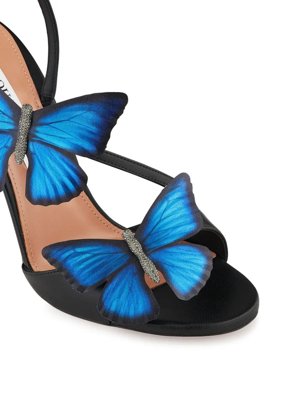 Aquazzura 105 mm Babylon sandalen Zwart