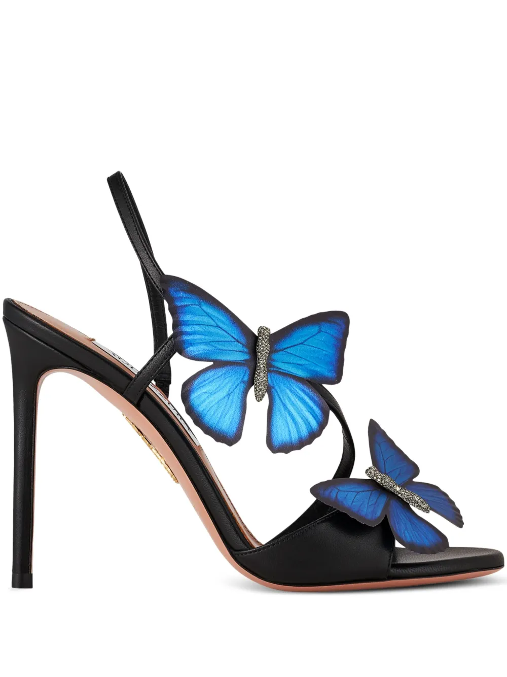 Aquazzura 105 mm Babylon sandalen Zwart