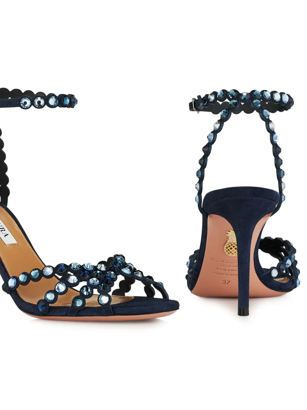 Aquazzura Tequila sandalen Blauw