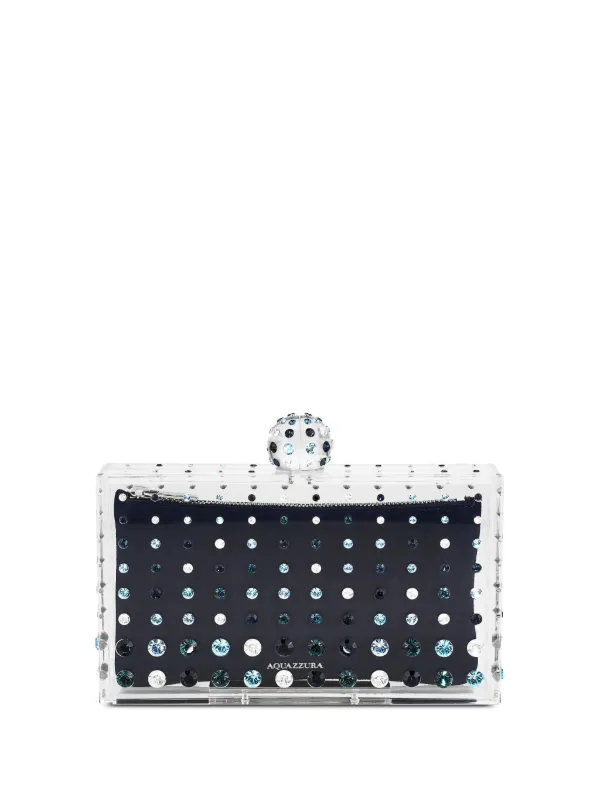 Aquazzura Tequila Clutch Bag in Black