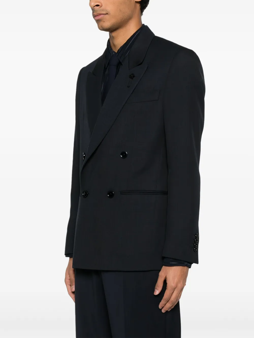 Lardini Blazer met dubbele rij knopen Blauw