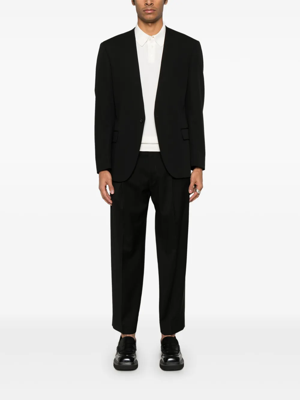 Lardini Wollen blazer - Zwart