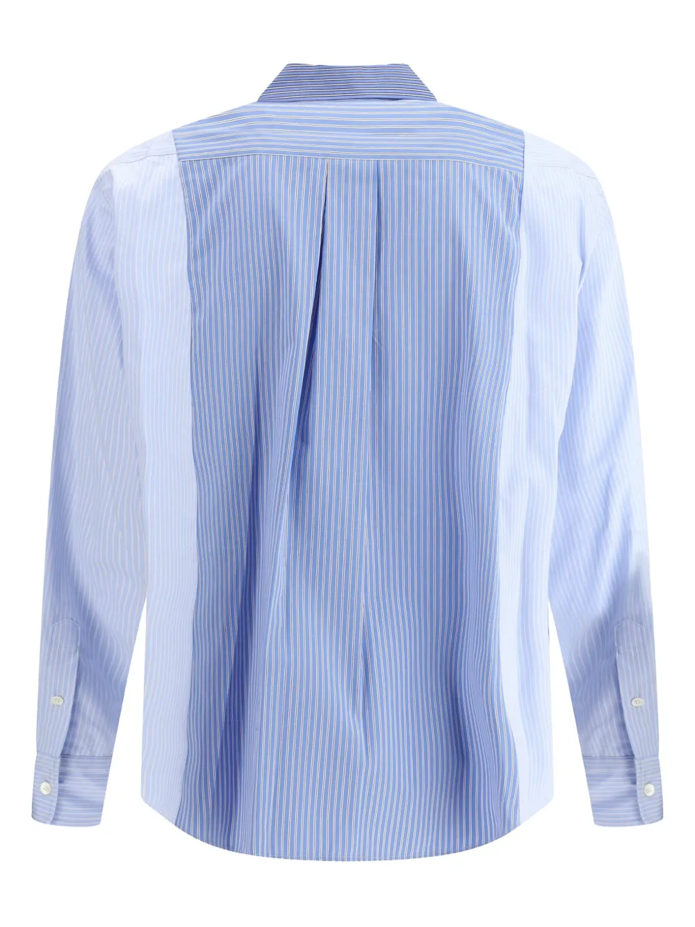 Sacai mixed stripes shirt - Blauw