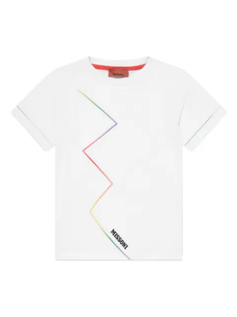 Missoni Kids playera con logo estampado