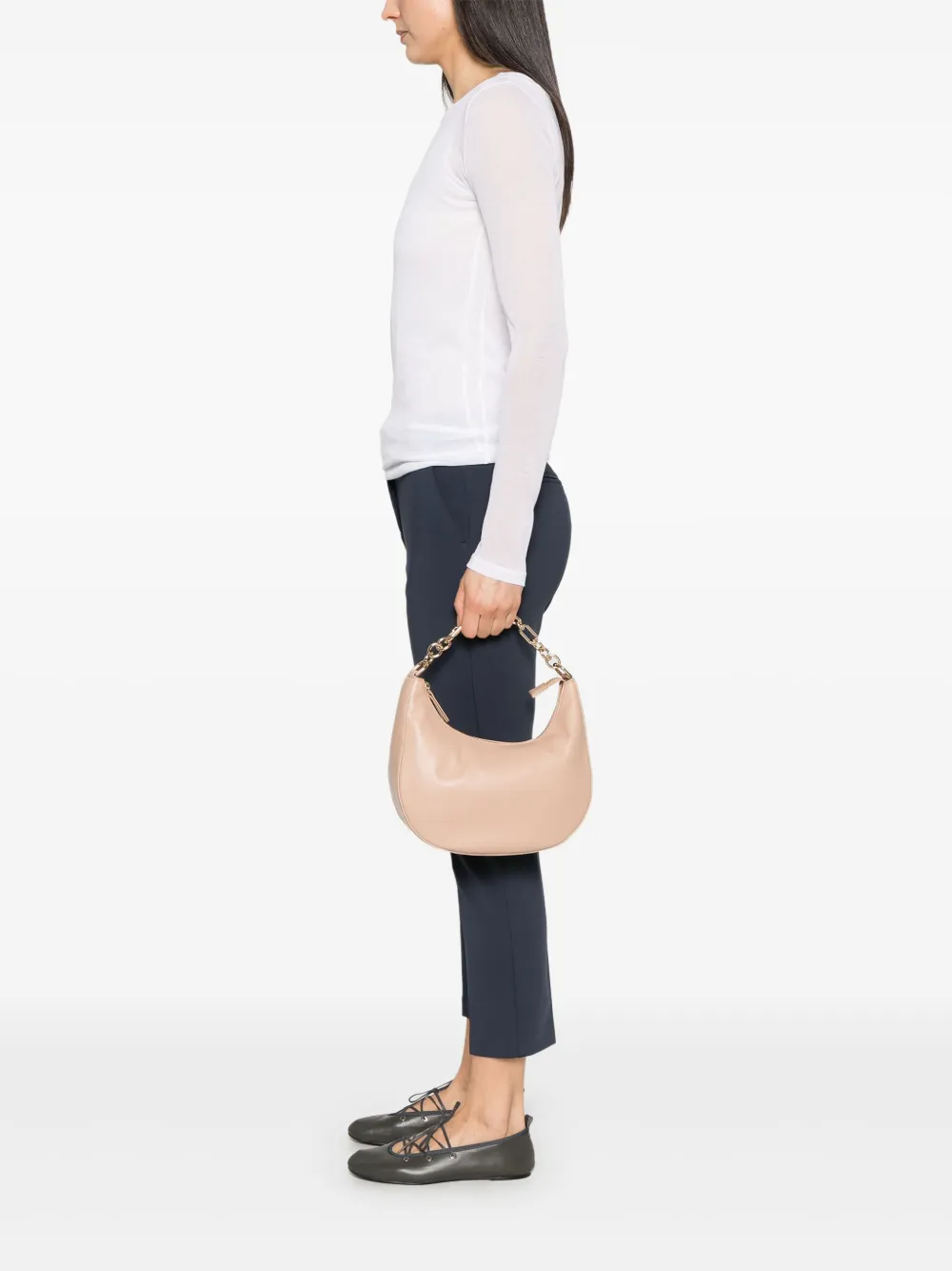 TWINSET Croissant shopper - Beige