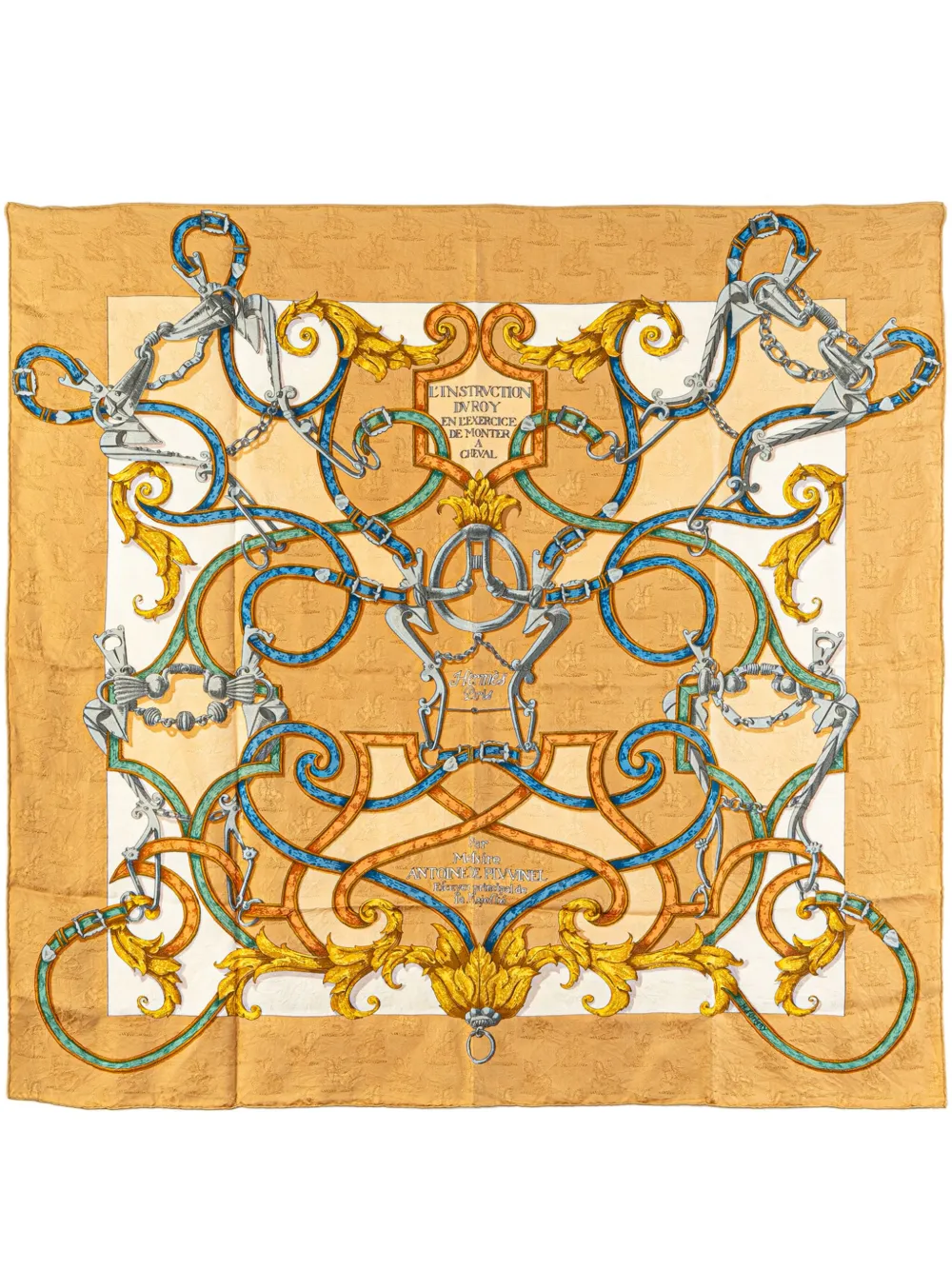 20th Century L Instruction Du Roy Silk Scarf scarves