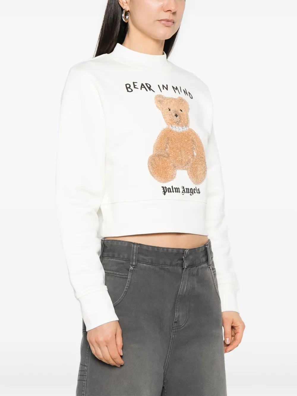 Palm Angels Sweater met print Wit