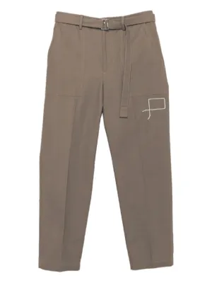 Sacai ベルテッド パンツ | ニュートラル | FARFETCH JP