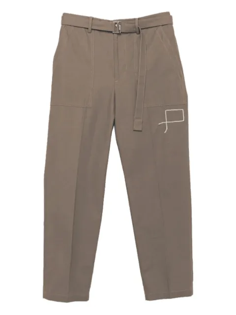 sacai брюки с поясом