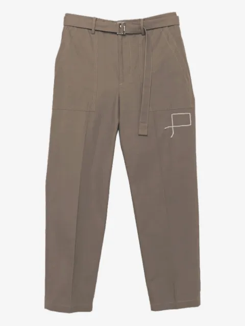 sacai belted trousers