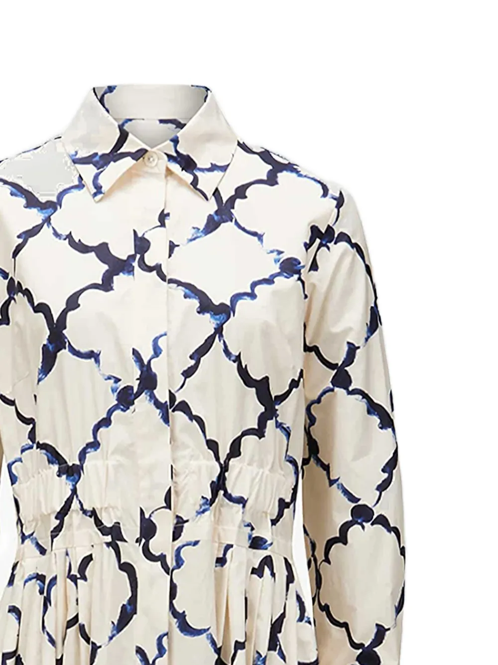 Odeeh Geplooide shirtjurk - Wit
