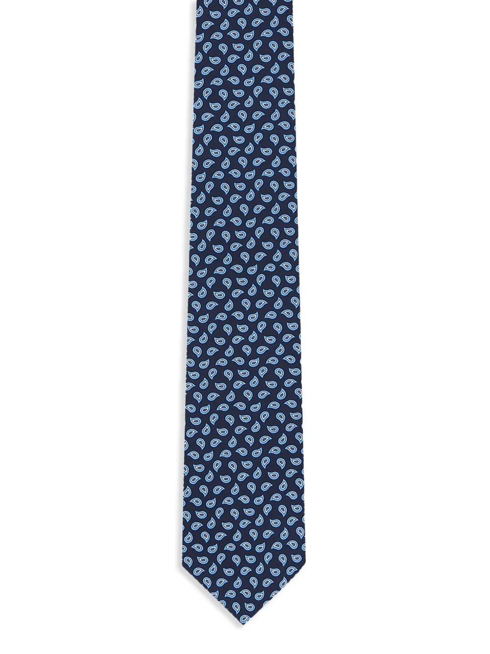 Zegna patterned-jacquard silk tie | Blue | Image 1