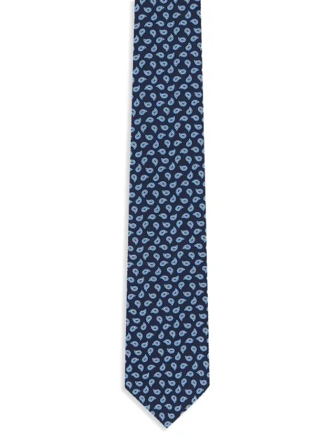 Zegna patterned-jacquard silk tie