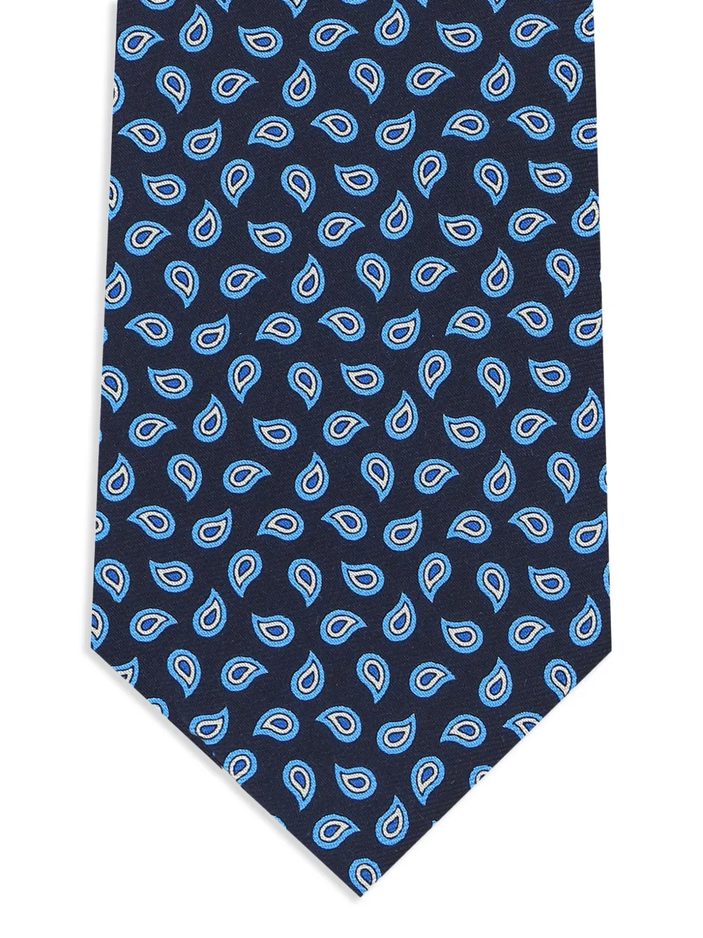 Zegna Zijden stropdas met jacquard-patroon Blauw