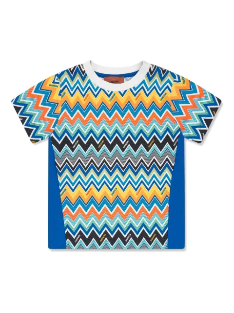 Missoni Kids T-shirt con stampa a zigzag