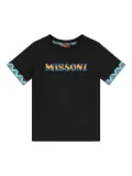 Missoni Kids zigzag-print T-shirt - Black
