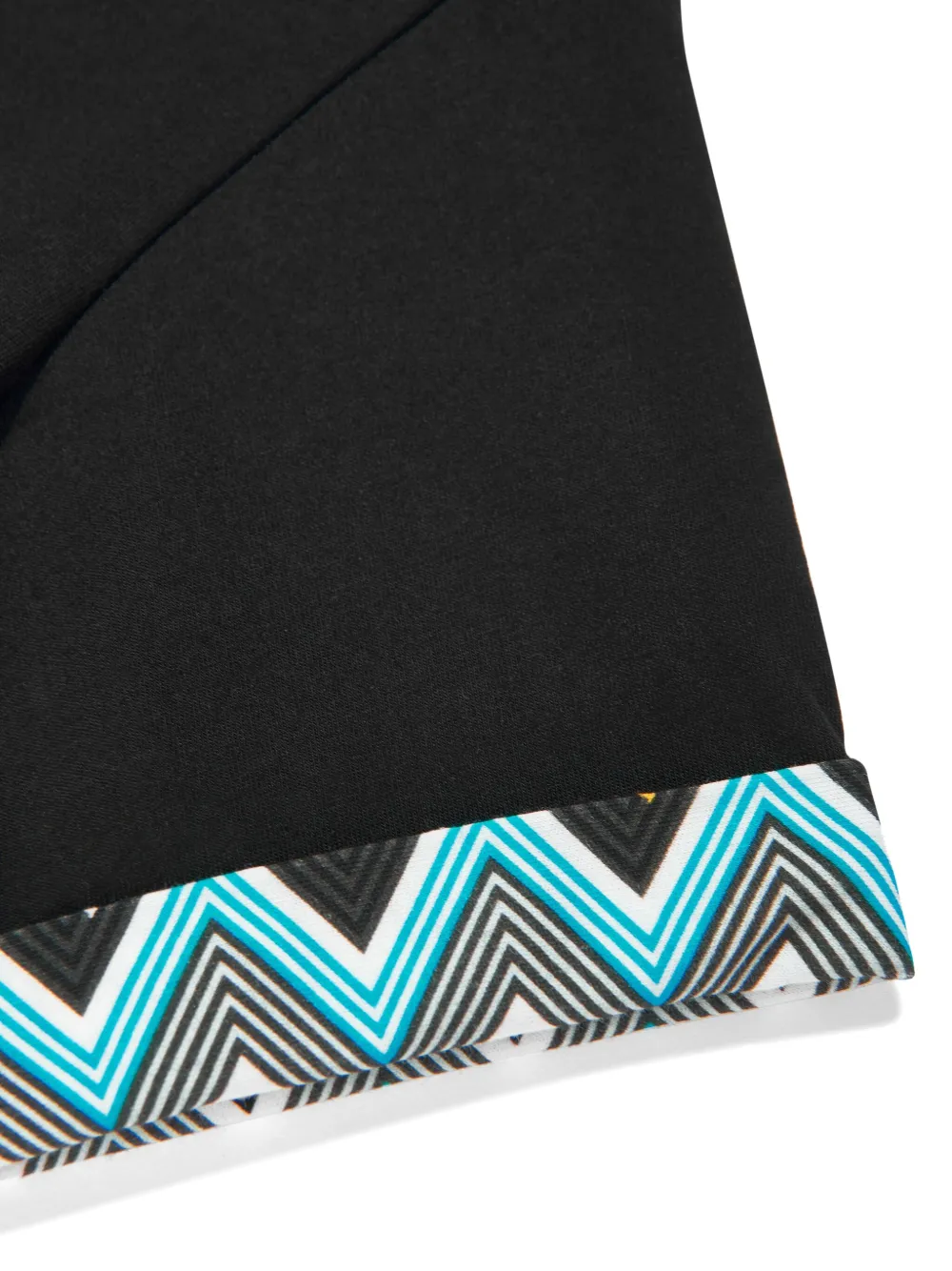 Missoni Kids T-shirt met zigzagprint Zwart