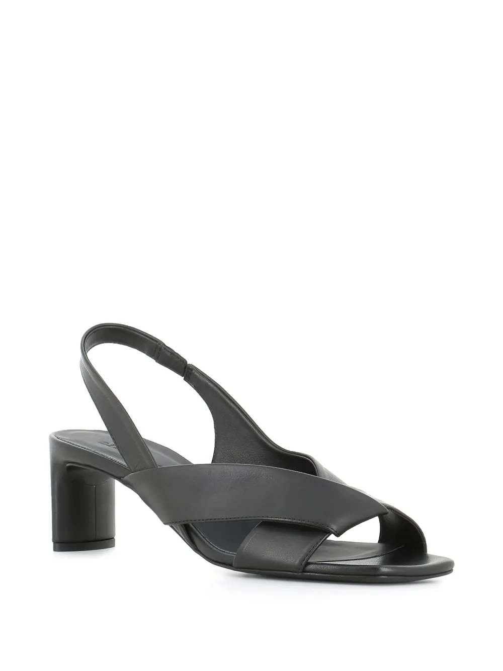 Del Carlo 55mm leather sandals - Zwart