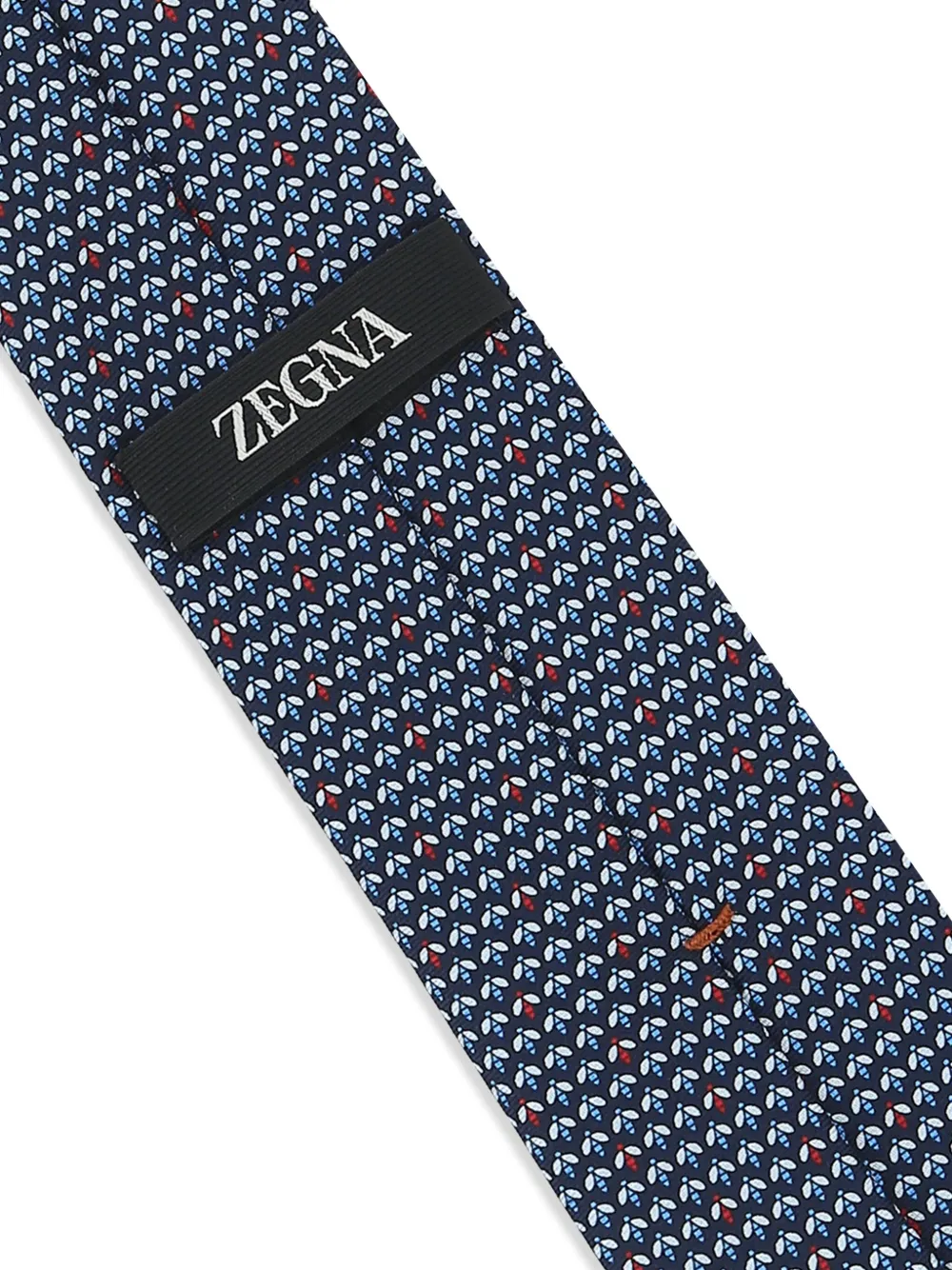 Zegna Zijden stropdas met jacquard-patroon Blauw