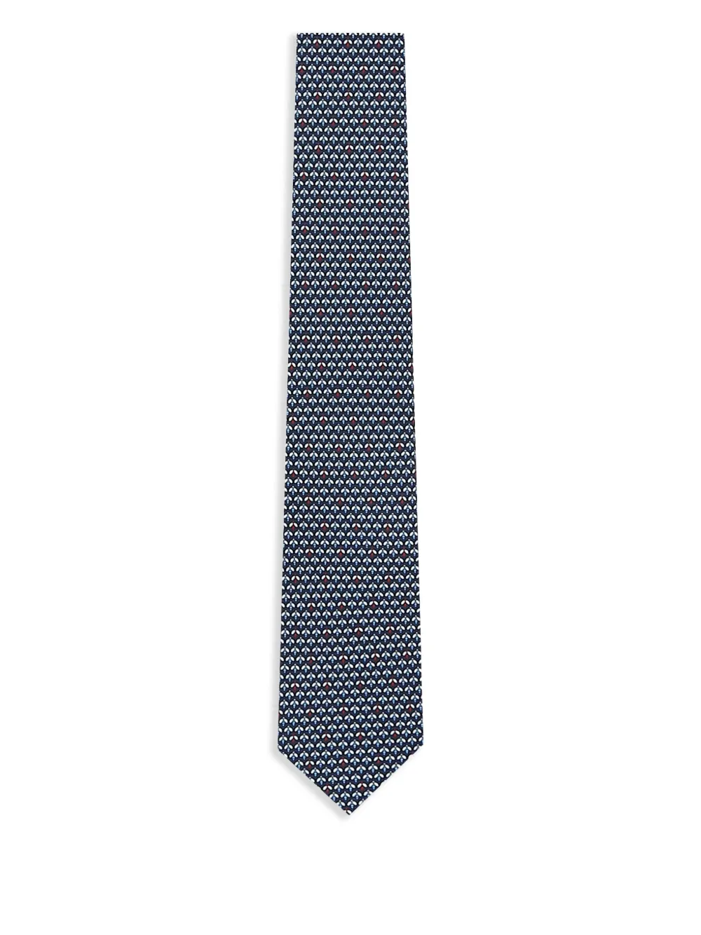 Zegna cravate à motif en jacquard | bleu | Image 1