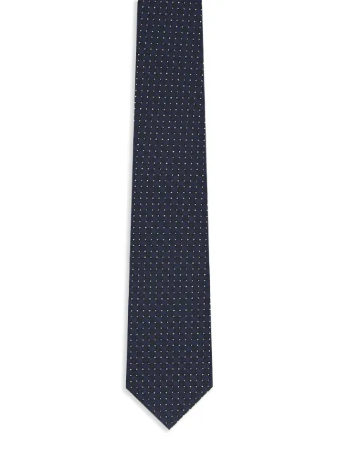 Zegna corbata de seda con motivo en jacquard