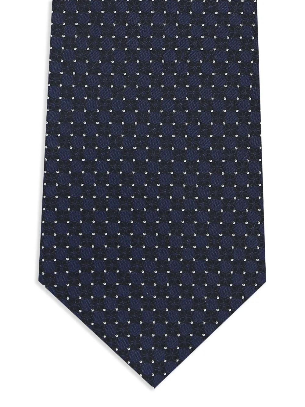 Zegna Zijden stropdas met jacquard-patroon Blauw