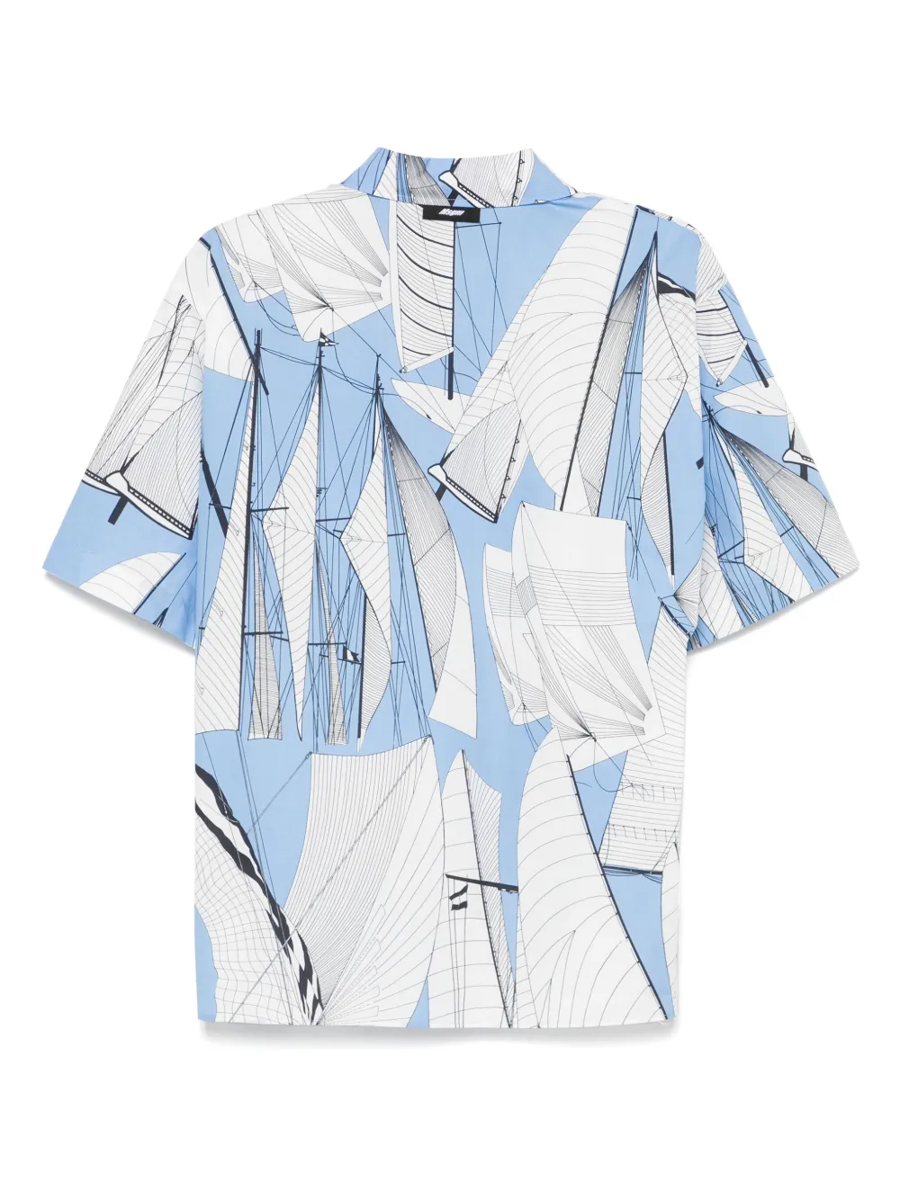 MSGM Overhemd met print - Blauw