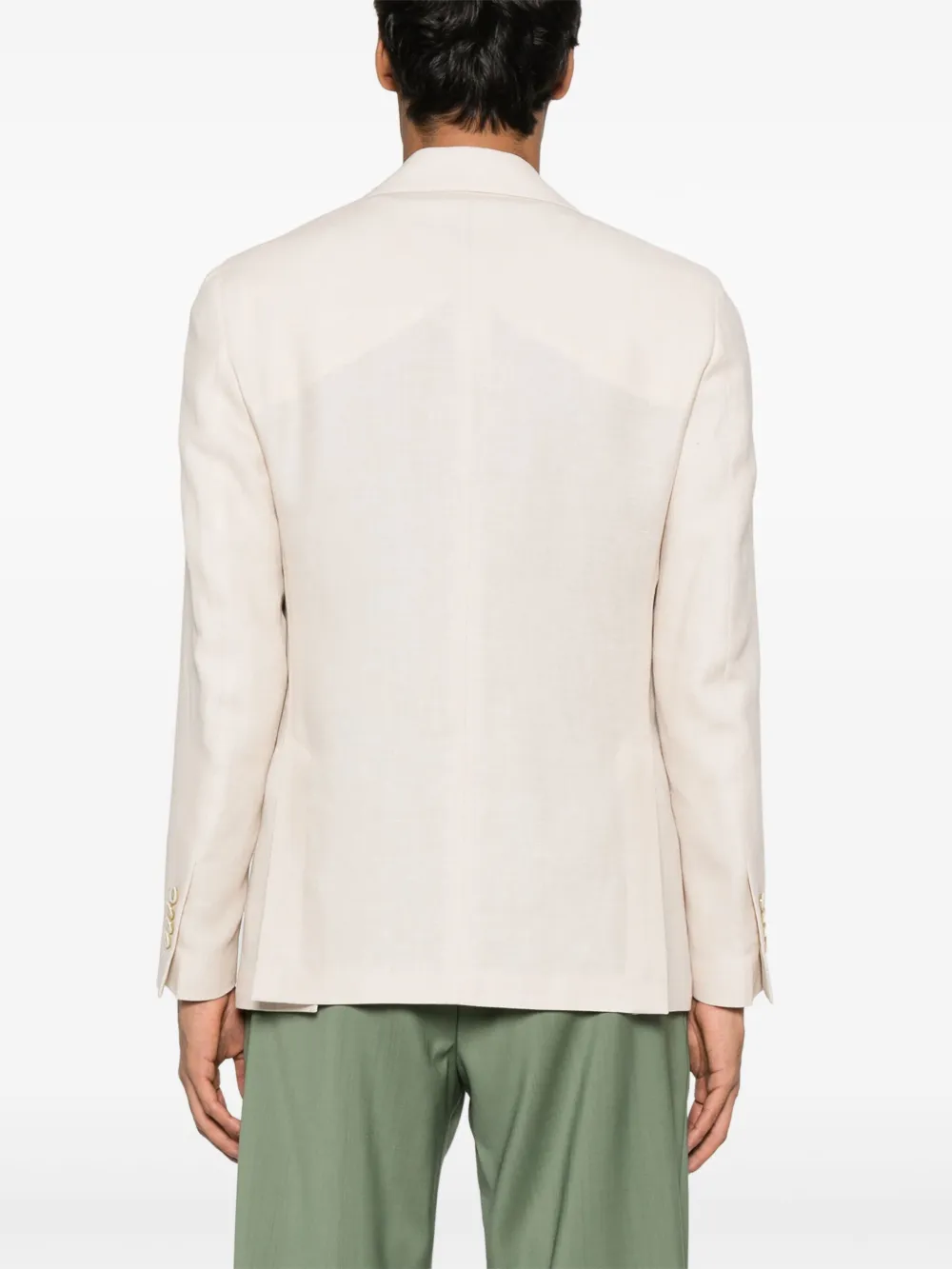 Lardini Blazer met enkele rij knopen Beige