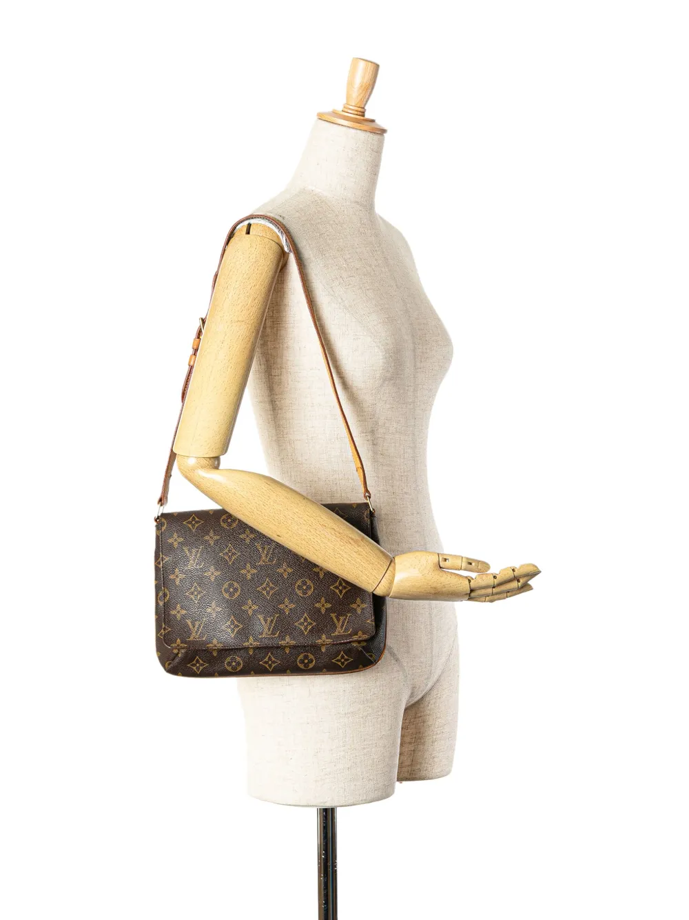 Louis Vuitton Pre-Owned 2001 Monogram Musette Tango Short Strap shoulder bag - Bruin