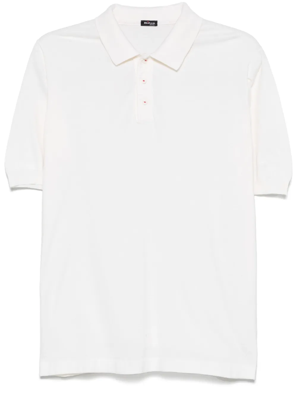 KITON FINE-KNIT POLO SHIRT 