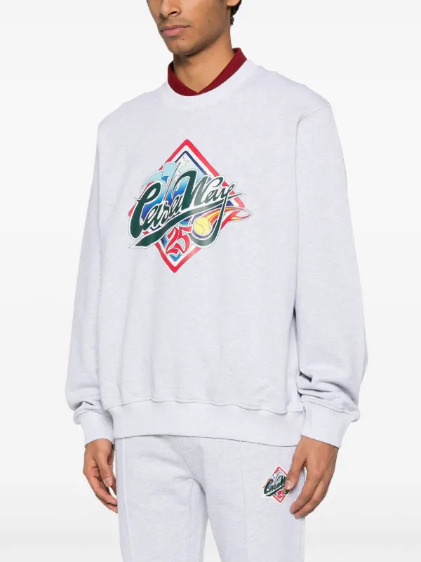 Casablanca WS25JTS02003CASAWAYWORLDSERIES 関税送料込 Casablanca Casa Way World Series Sweatshirt | Grey | FARFETCH