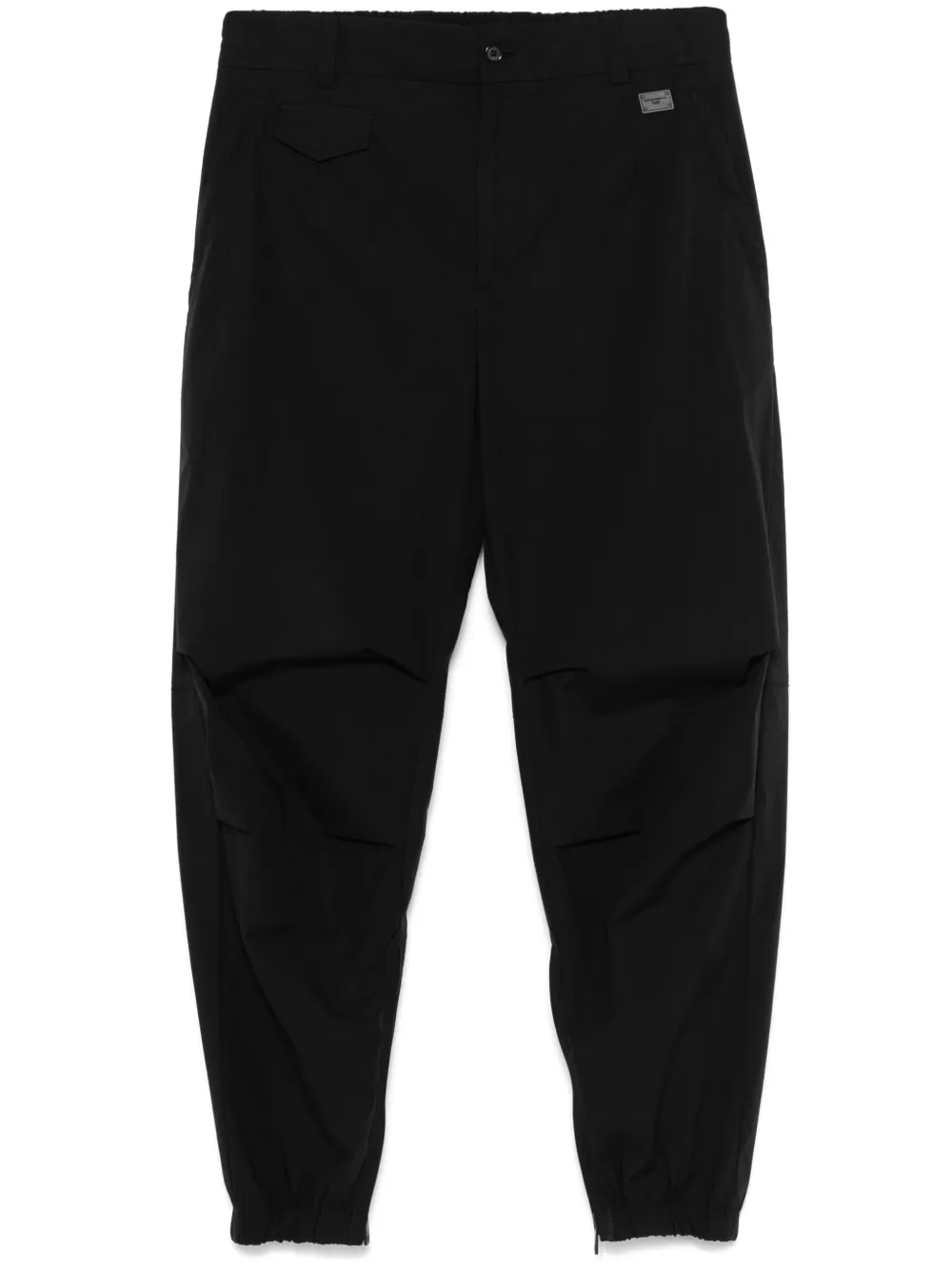 Dolce & Gabbana logo-plaque tapered trousers | Black | Image 1