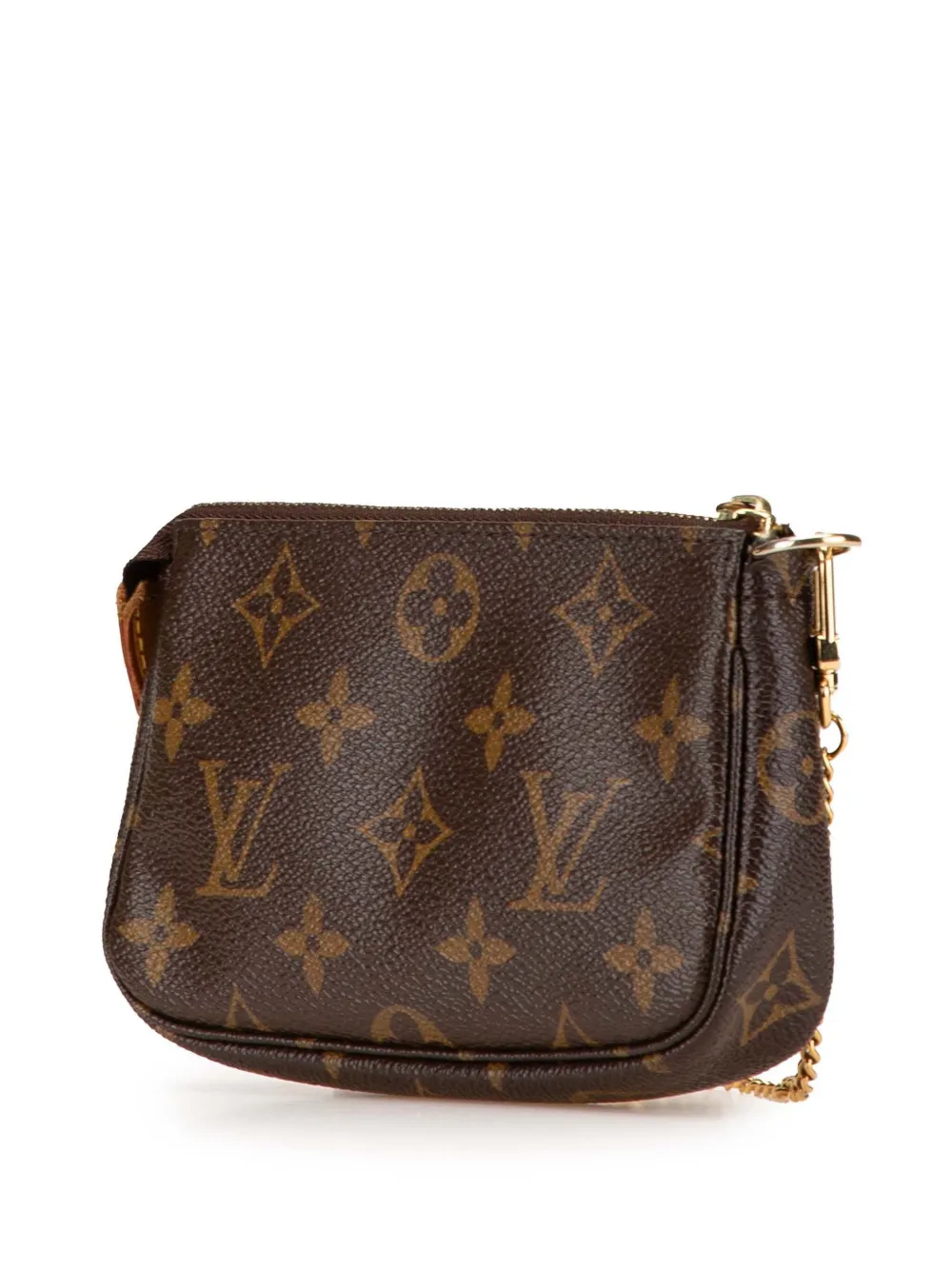 Pre-owned Louis Vuitton 2007 Monogram Trunks And Bags Mini Pochette Accessoires Handbag In Brown
