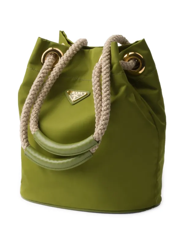 【送料&関税込】Prada Pastel Green Re-nylon Bucket Bag c19ad112de523de60bc54abd507e2f