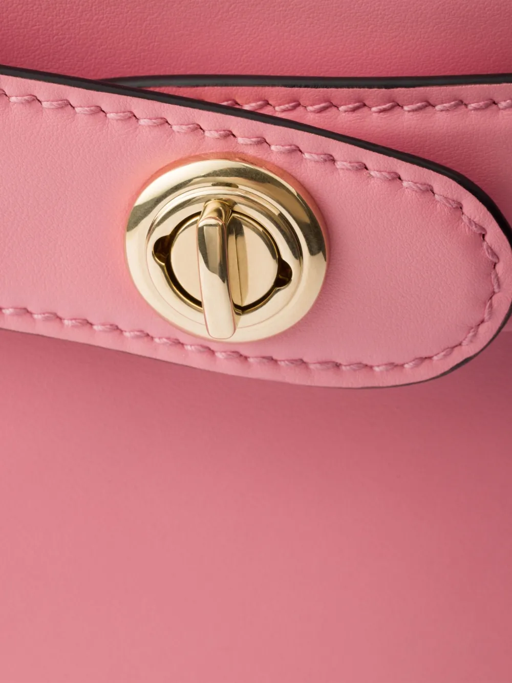 Prada Leren shopper met logo Roze