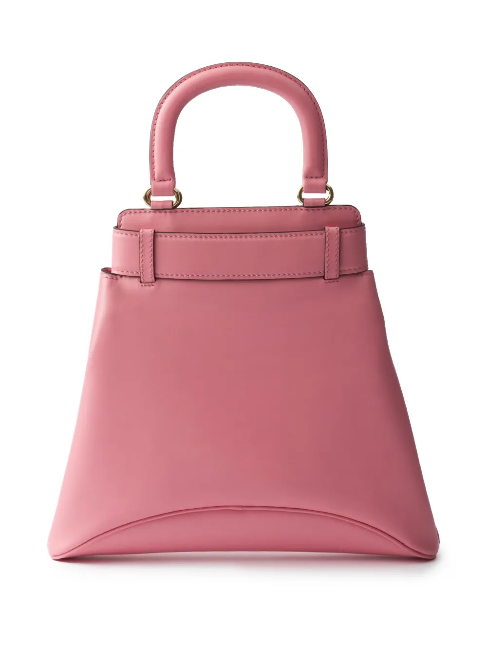 Prada Leren shopper met logo - Roze