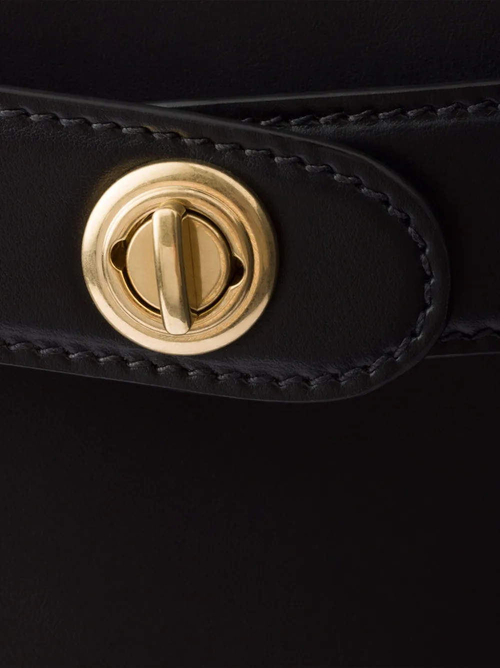 Prada Leren shopper met logo Zwart