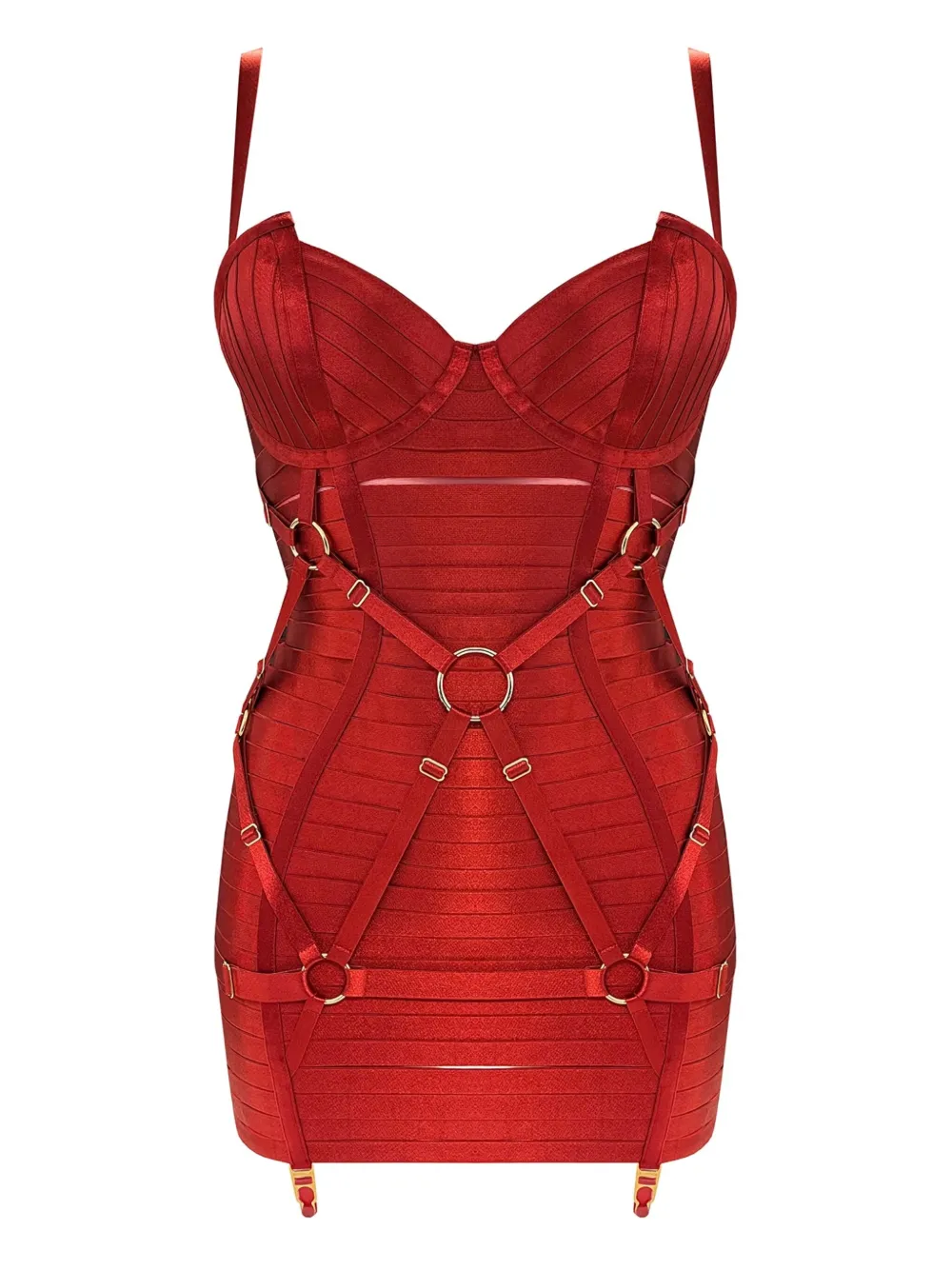 Bordelle Angela Dress In Red
