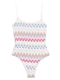 Missoni open-knit swimsuit - White