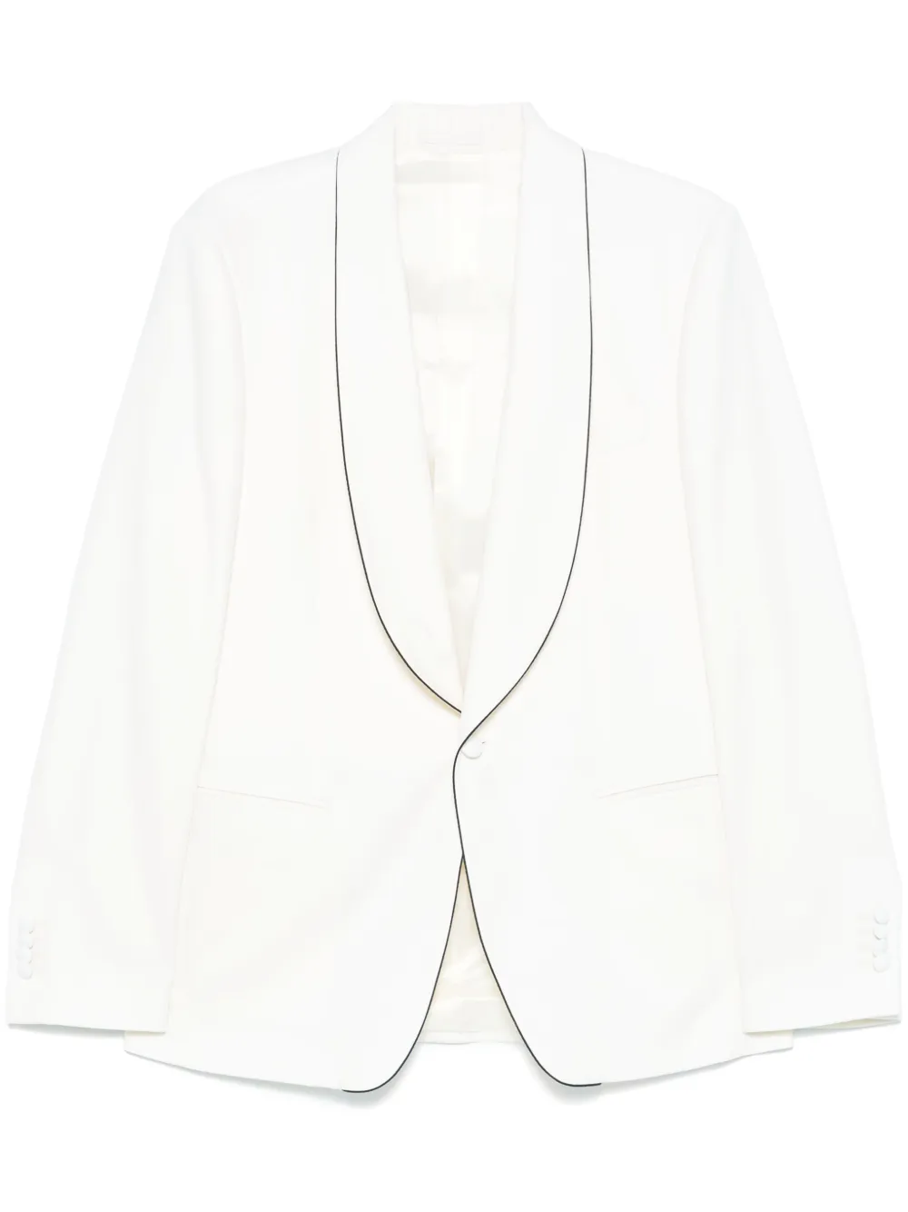 Lardini contrasting-trim blazer | Neutrals | Image 1