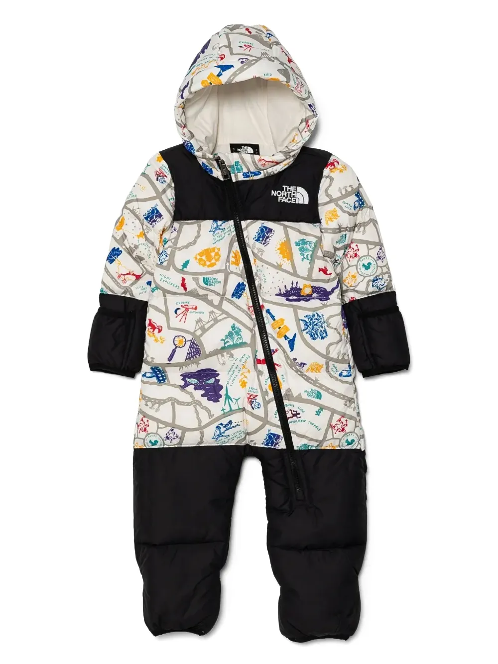 The North Face 1996 Retro Nuptse Snowsuit In Multi