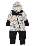 The North Face Kids 1996 Retro Nuptse snowsuit - White