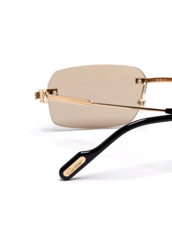 Cartier Eyewear Première De Cartier サングラス | ゴールドトーン