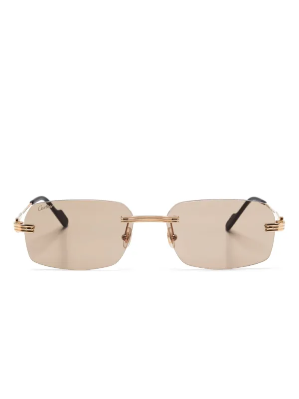 Cartier Eyewear Occhiali Da Sole Première De Cartier Oro