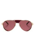 Cartier Eyewear Santos De Cartier sunglasses - Gold